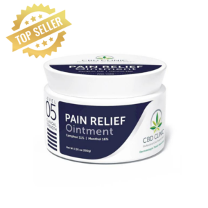 CBD Clinic Level 5 Pain Relief Ointment in a 44g jar
